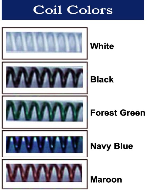 Laminated Coil Bound Menus