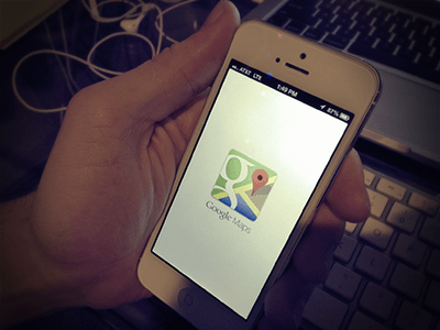 Google Maps on iPhone 5