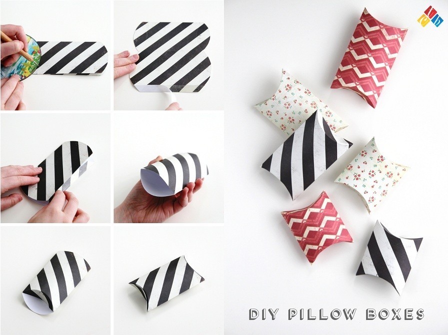 How To Make Pillow Boxes Out Of Cardstock