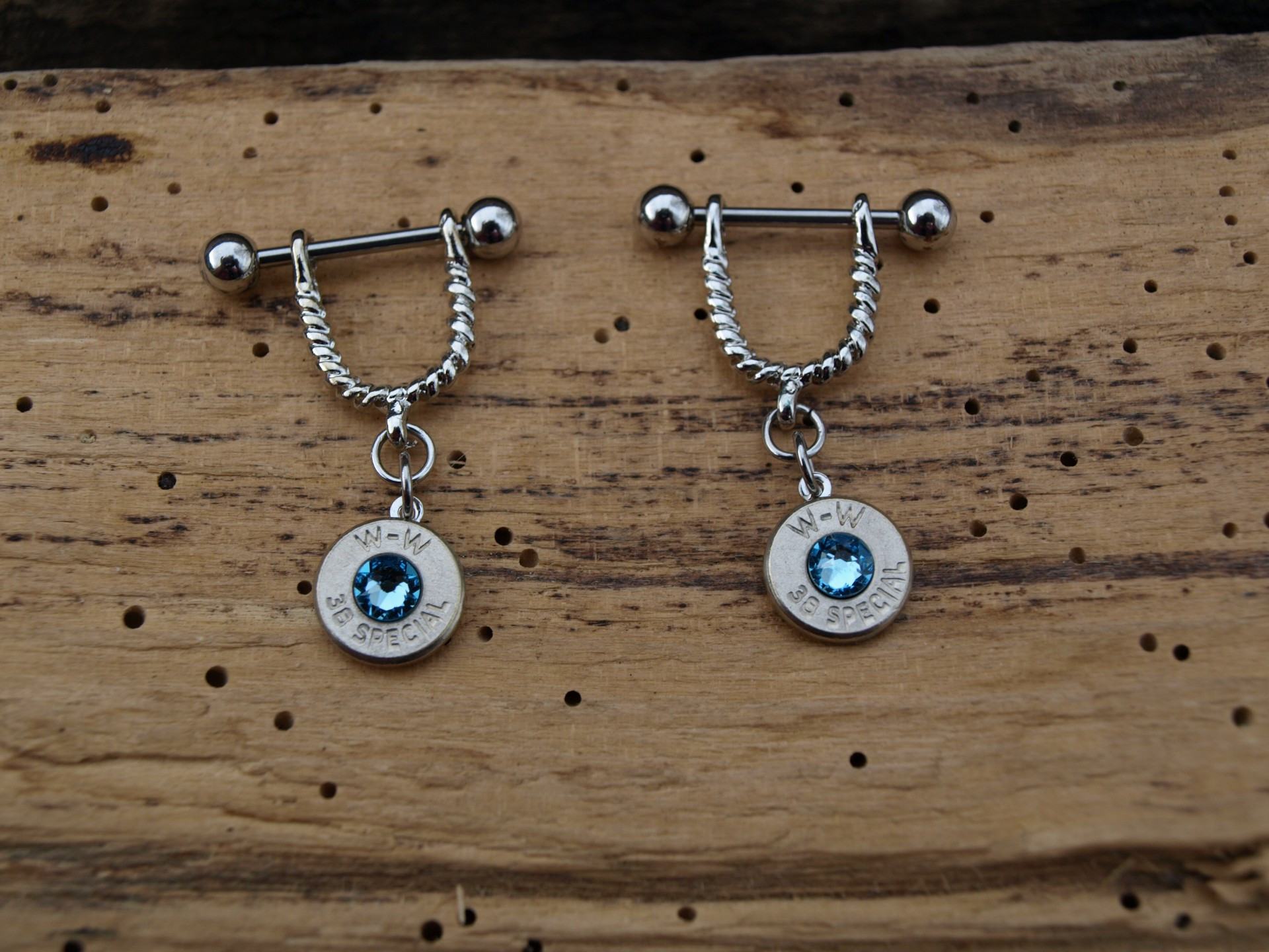 A807 Bullet Nipple RingsSurgical Steel (sold individually) Your choice of 9, 38, 357 or 40