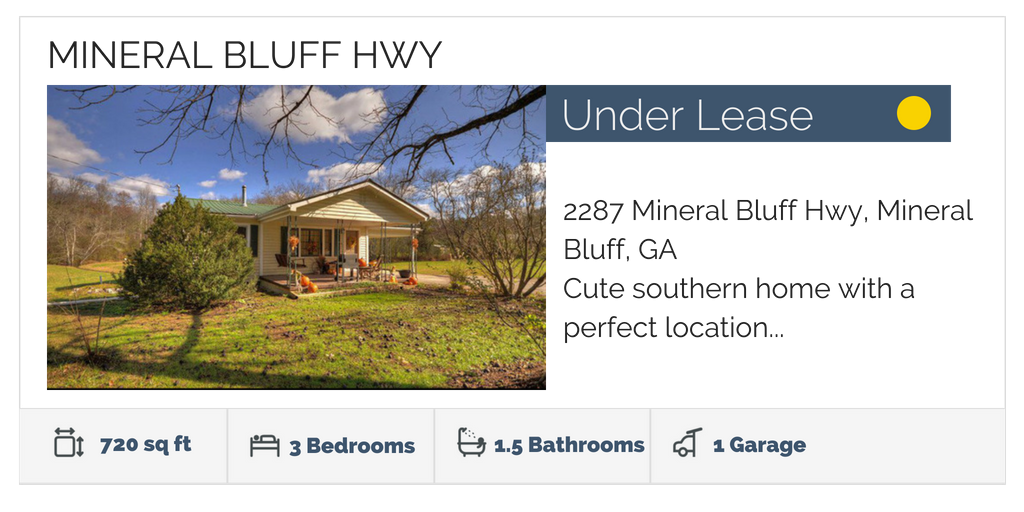 Residential Rentals McCaysville Properties