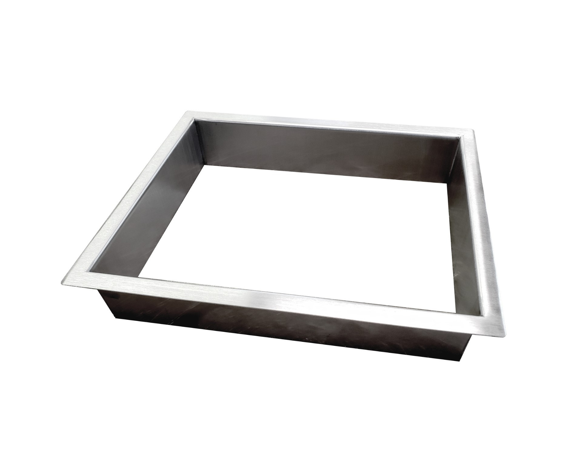 10" Square x 2" Deep Stainless Steel Grommet