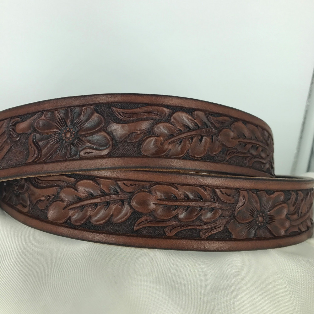 Lone Tree Leather Works | The Process | Hand Tooled Leather Belt