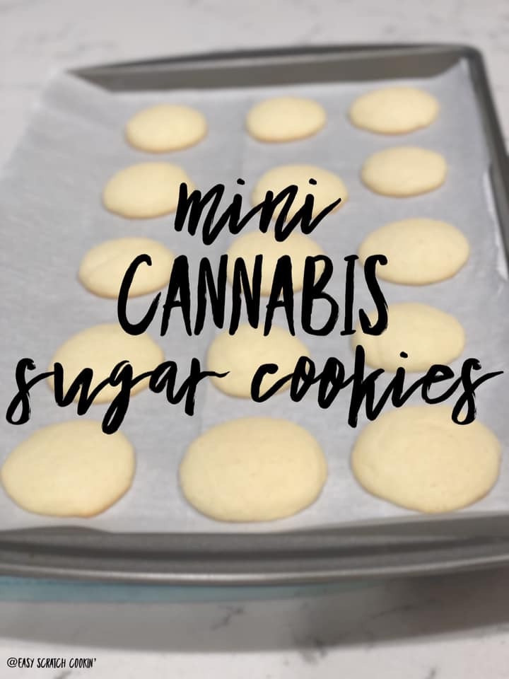 Mini Cannabis Sugar Cookies