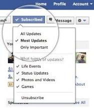 new facebook subscriber option