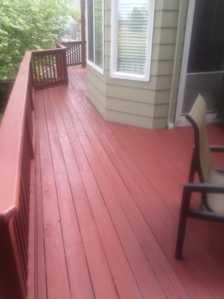 Erie Deck staining