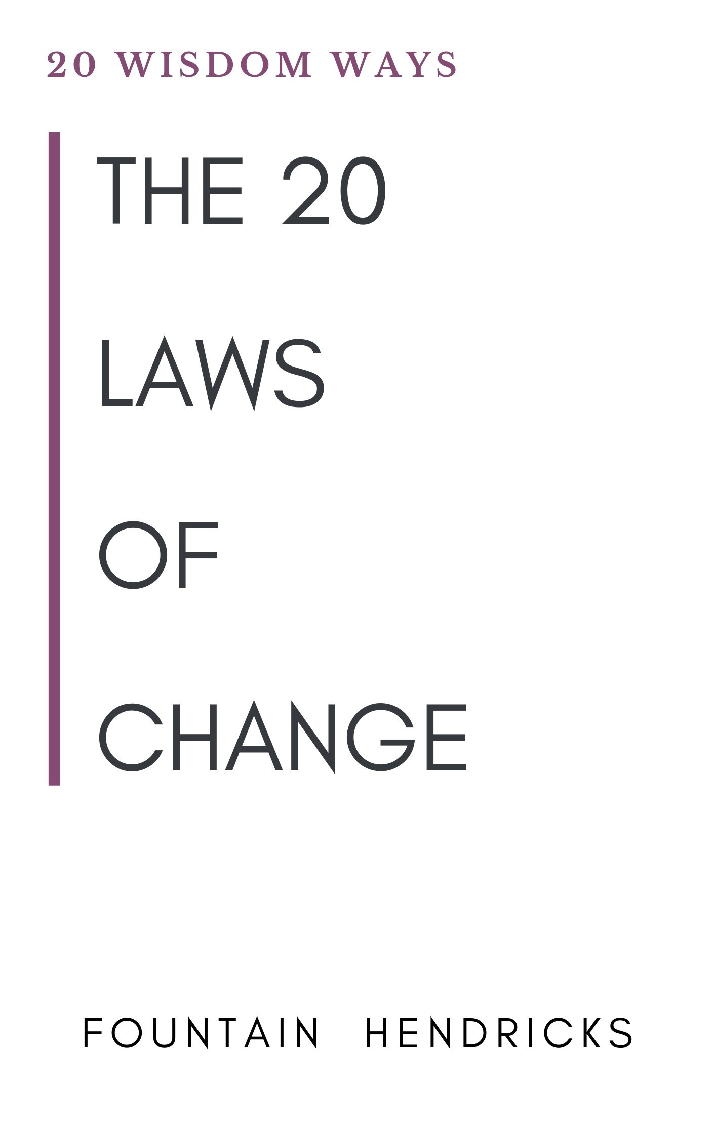 The 20 laws of change
