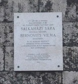 Sara Salkahazi Memorial Plaque
