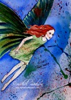 butterfly fairy ~ watercolor by michal madison