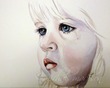 tear stains ~ watercolor by michal madison
