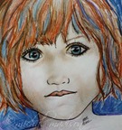 Wounded Child ~ colored pencil drawing by michal madison
