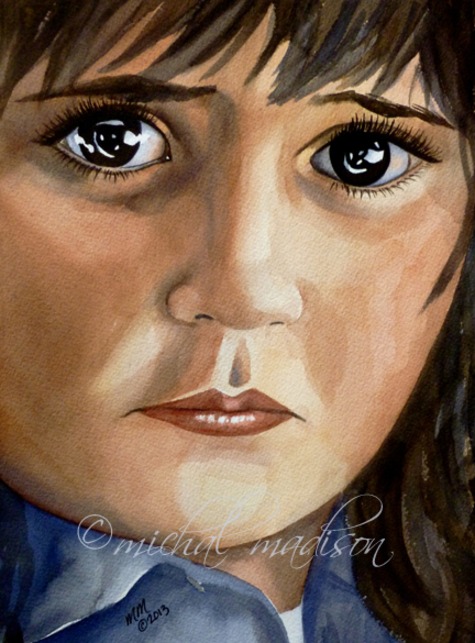 Galina ~ watercolor by michal madison
