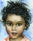 Sani ~ watercolor by michal madison