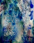 look at the stars ~ watercolor by michal madison