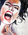 enough already ~ watercolor by michal madison