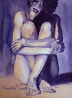 Exposed ~ watercolor by Michal Madison