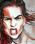 Outrage ~ watercolor by Michal Madison