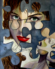 puzzle of my life ~ watercolor by michal madison
