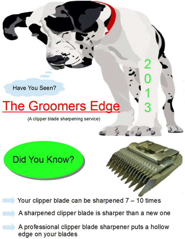 The Groomers Edge – Clipper Blade Sharpening
