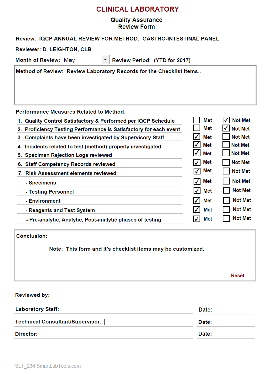 Smartlabtools Slt Iqcp Review Forms