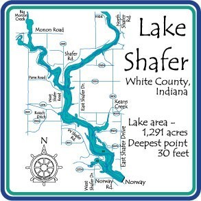 Lake Shafer Fishing Map Shafer Lake 2018 1