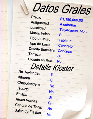 Descripci&oacute;n Residencial Santiago