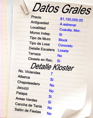 datos residencial marte