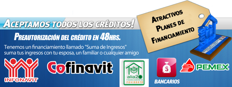 Aceptamos todos los creditos