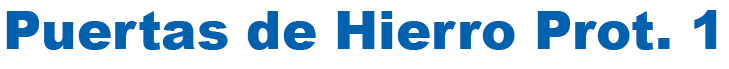 puertas de hierro prot. 1