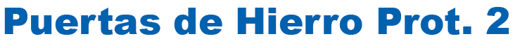 puertas de hierro prot. 2