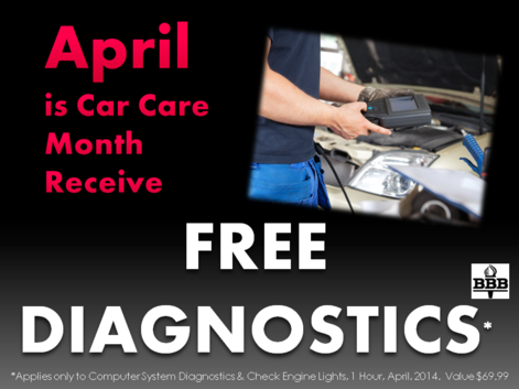 April Car Care Month - FREE Computer Diagnostics