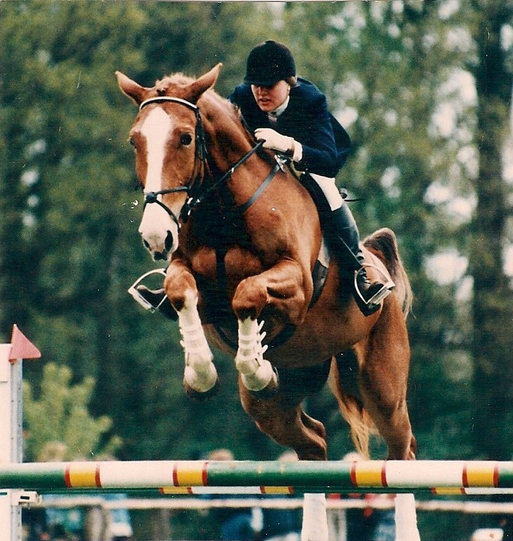 Dan The Man & Norah Dombrowski Horse Jumping
