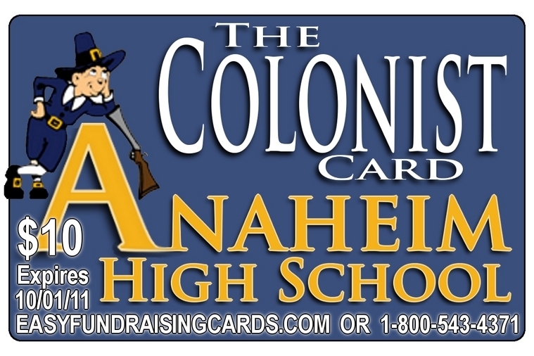 High school fundraising cards