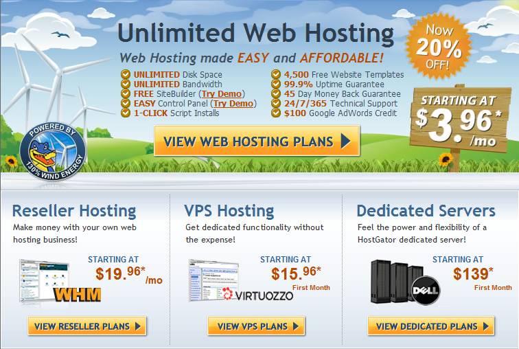 Unlimited web Hosting