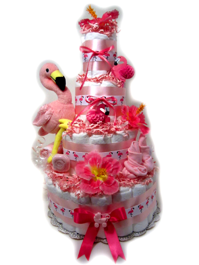 angel diaper cake