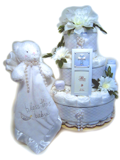 angel diaper cake