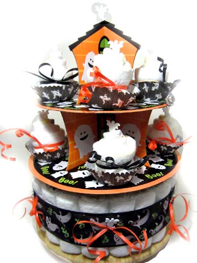 halloween diaper cake