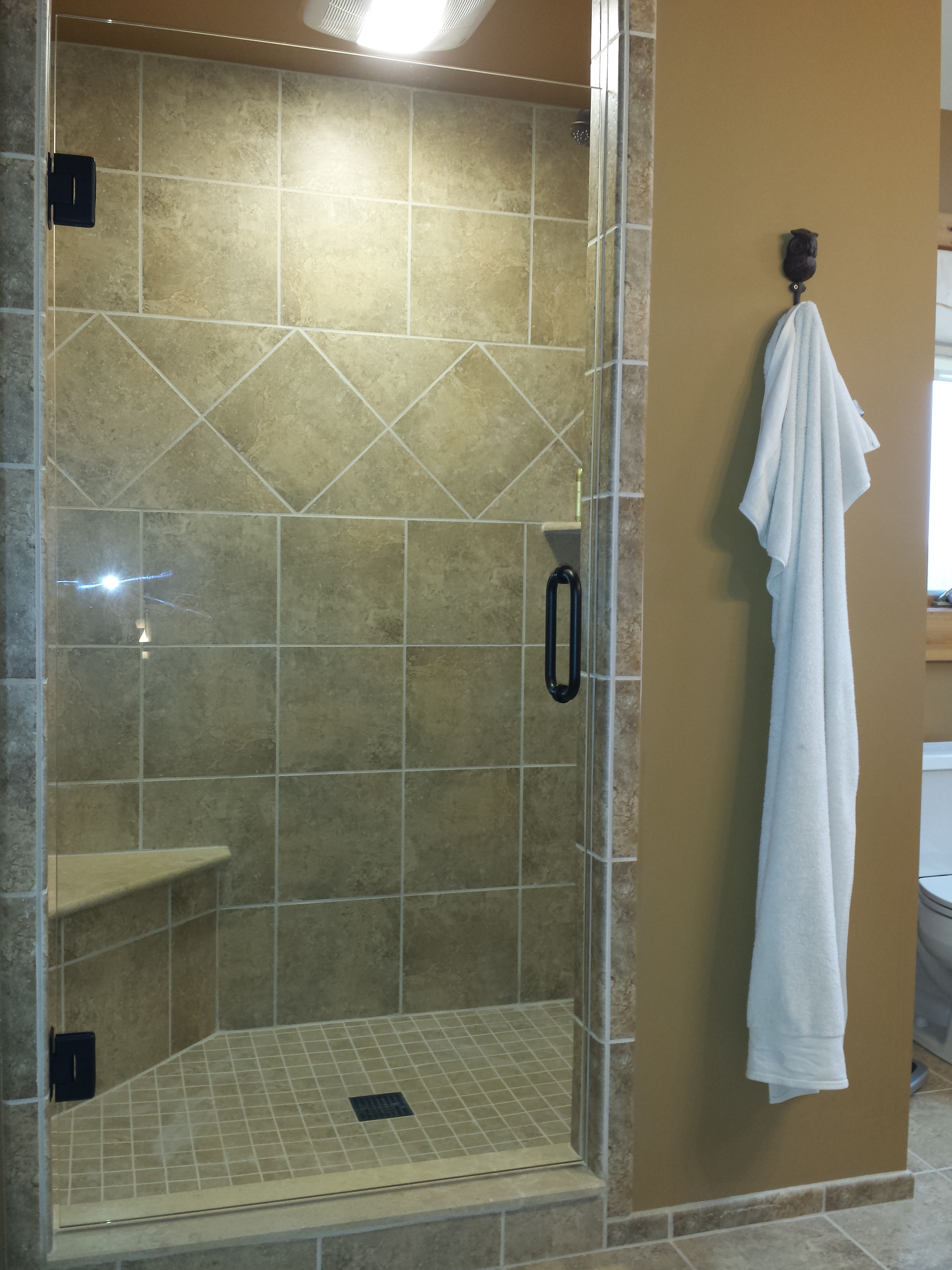 Euro Shower Doors Michigan Single Euro Shower Door