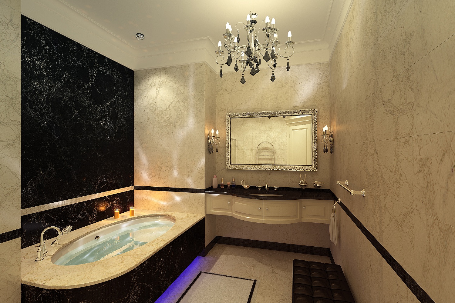 Дизайн ванной в классическом стиле Хабаровск