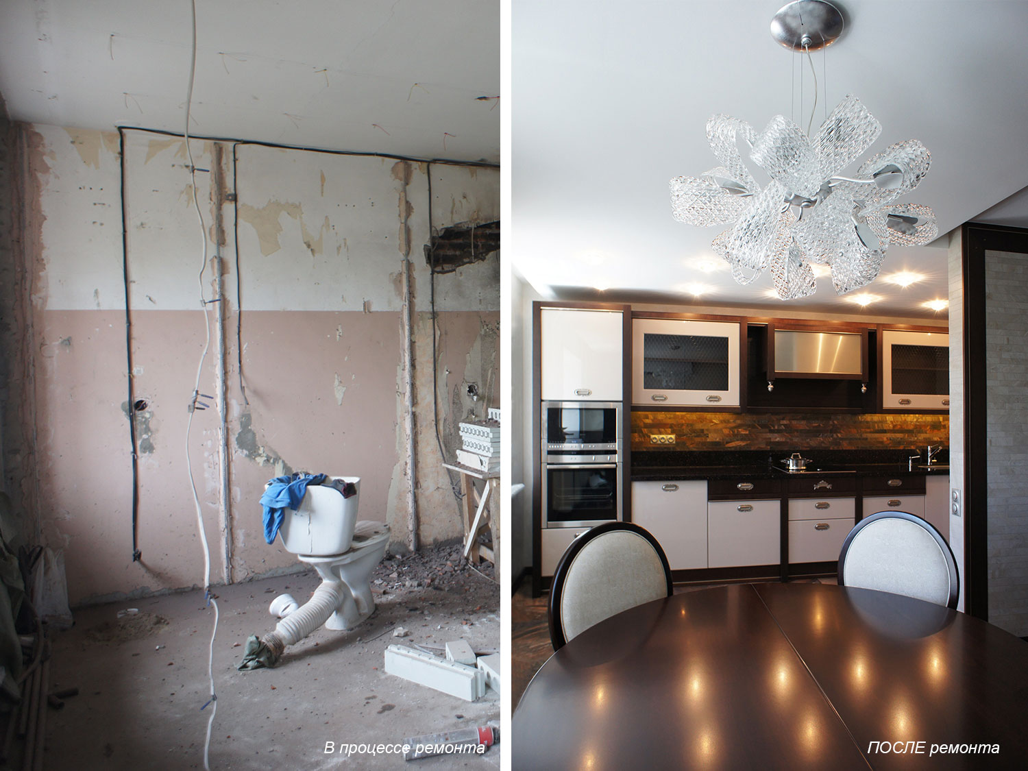 Фото до и после ремонта в Хабаровске