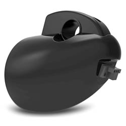 Motorcycle speaker rear view