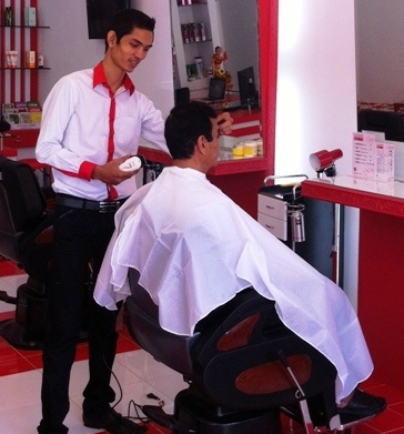 White & Red Hair Cut-The Best Hair Cut