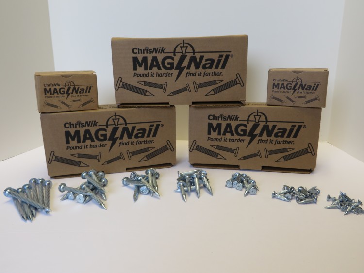 3-1//2/" x 1//4/" ~100 per box ChrisNik MagNails 243500 Survey Mag Nails