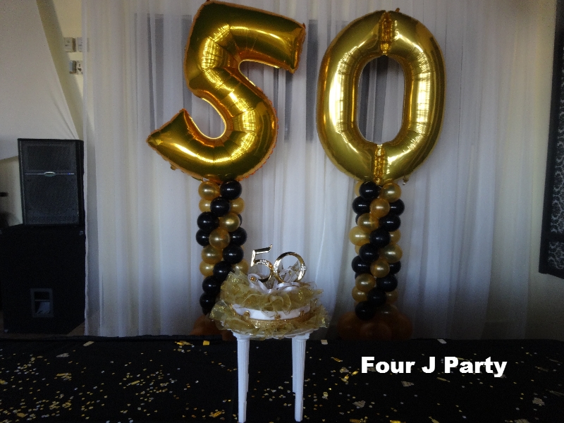 balloons columns 50 Anniversary