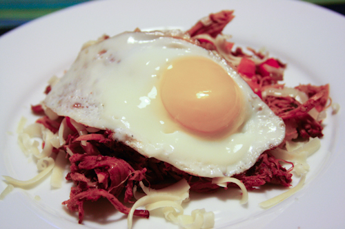 low carb egg hash