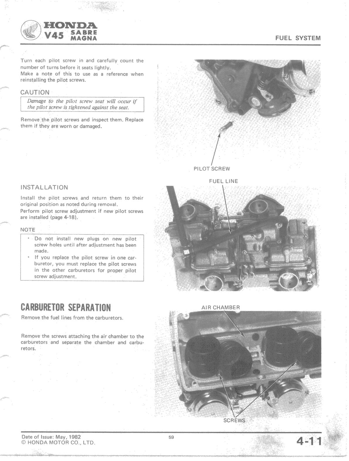 See Notes New Carburetor Fuel Joint B Carb Set Interceptor Magna Sabre #N103 