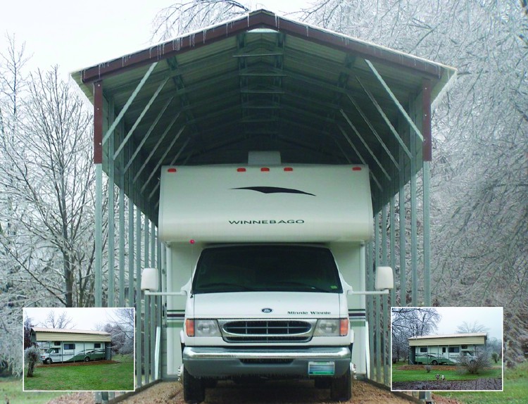 Metal RV Carports Oregon OR Motor Home Covers Oregon OR