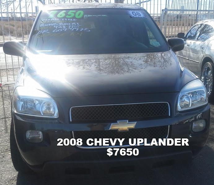 2008, chevy, uplander, used, cars, trucks, albuquerque