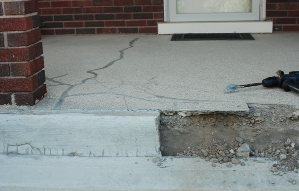 front porch concrete repair