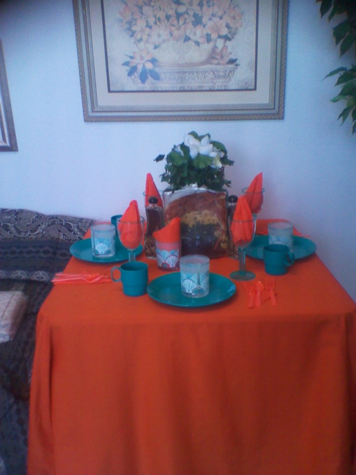 NFL(Miami Dolphins )Theme Table Decor